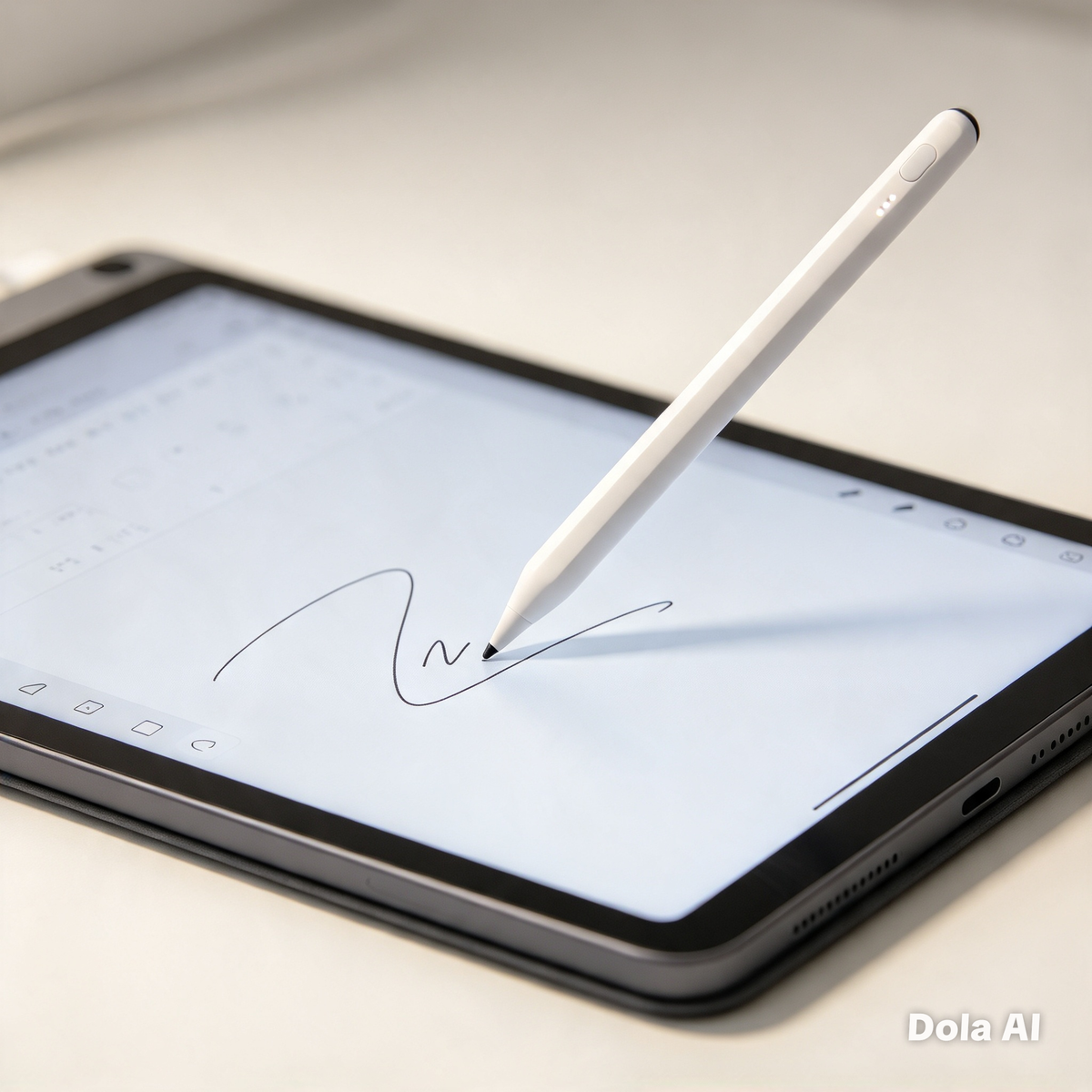 Digital Pen — White Precision Stylus for iPad, iPhone & All Touchscreen Devices