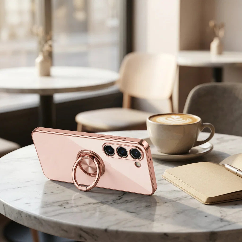 Luxury Samsung Galaxy Case | Electroplated Ring Holder – photo 7