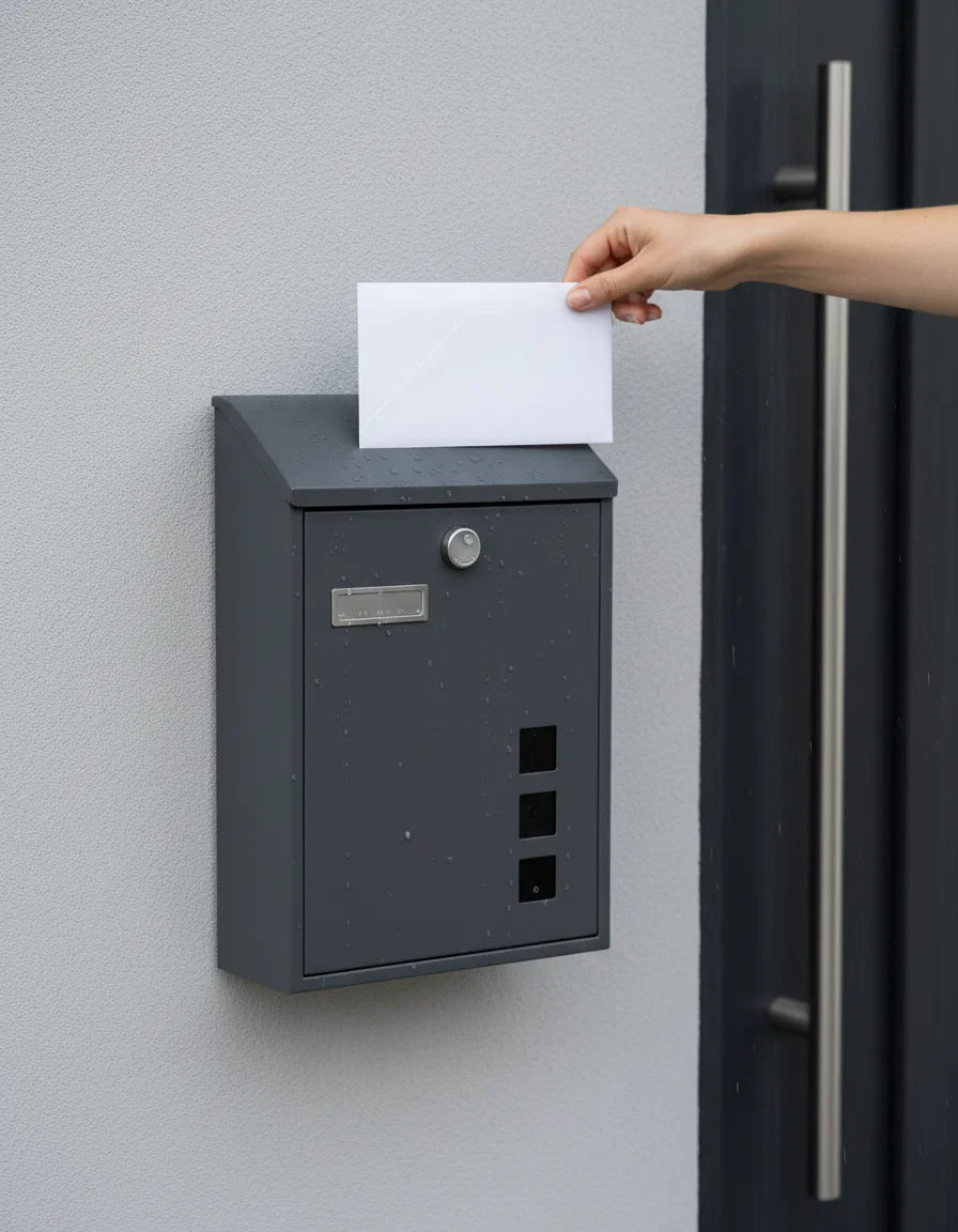 Post Box:Premium Heavy-Duty Wall-Mounted Postbox — Weatherproof Steel, Ultra-Durable & Secure
